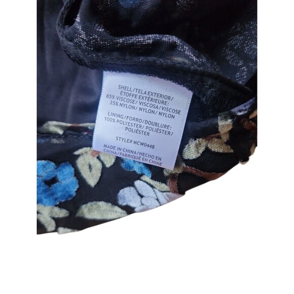 Modcloth Mini Dress Womens Small Whimsigoth Forest Fairy Velvet Flocked Wedding - Picture 9 of 9